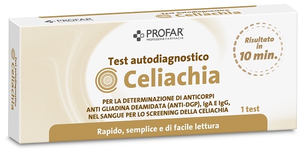 PROFAR TEST CELIACHIA TEST RAPIDO IMMUNOCROMATROGRAFICO A FLUSSO LATERALE 1 PEZZO - Farmaciapacini.it