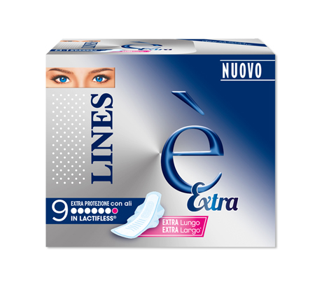 LINES E' EXTRA ASSORBENTI 9 PEZZI - Farmaciapacini.it