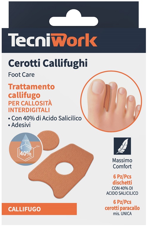 CEROTTO CALLIFUGO INTERDIGITALE 6 PEZZI + 6 DISCHETTI - Farmaciapacini.it