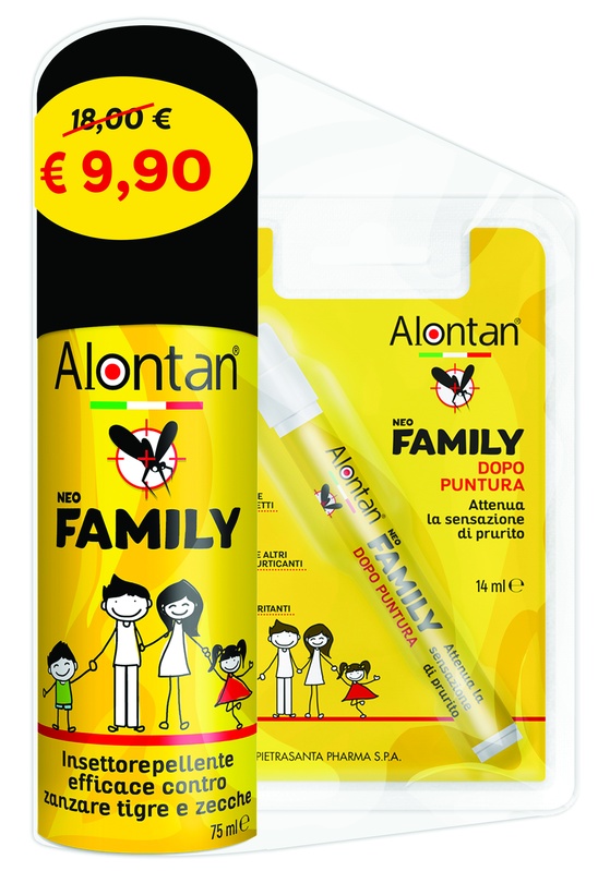 BI PACK NEO FAMILY SPRAY 75 ML + AFTERBITE DOPO PUNTURA 14 ML - Farmaciapacini.it