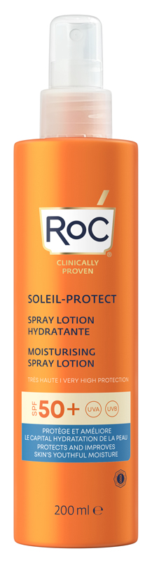 ROC LOZIONE SPRAY SOLARE CORPO SPF 50+ IDRATANTE 200 ML - Farmaciapacini.it