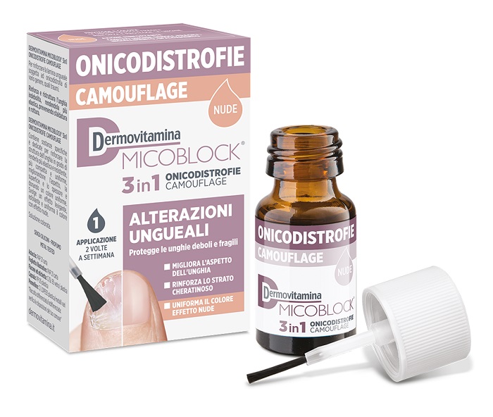 DERMOVITAMINA MICOBLOCK 3 IN 1 ONICODISTROFIE CAMOUFLAGE 8 ML NUDE - Farmaciapacini.it