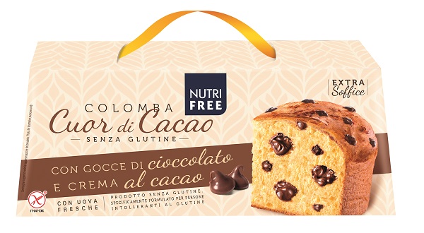 NUTRIFREE COLOMBA CUOR CACAO CON GOCCE DI CIOCCOLATO E CREMA AL CACAO 400 G - Farmaciapacini.it