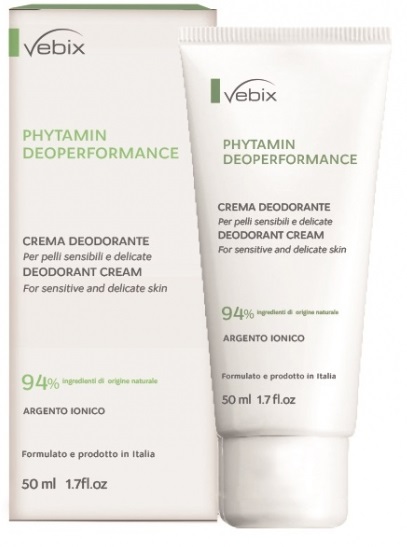 VEBIX PHYTAMIN E DEO PERFORMANCE CREMA DEO 72H-50ML SALI DI ARGENTO - Farmaciapacini.it