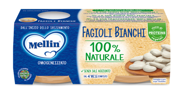 MELLIN OMOGENEIZZATO FAGIOLI BIANCHI 2 X 80 G - Farmaciapacini.it