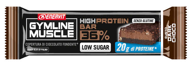 ENERVIT GYMLINE PROTEIN BAR 36% BARRETTA DARK CHOCOLATE 55 G - Farmaciapacini.it
