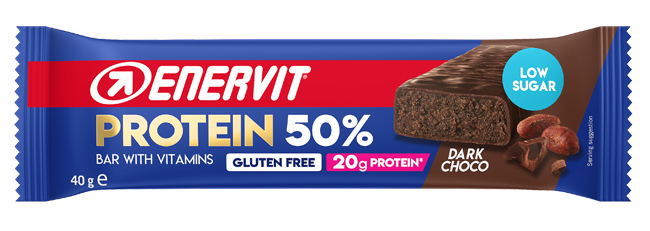 ENERVIT SPORT PROTEIN BAR 50% BARRETTA DARK CHOCOLATE 40 G - Farmaciapacini.it