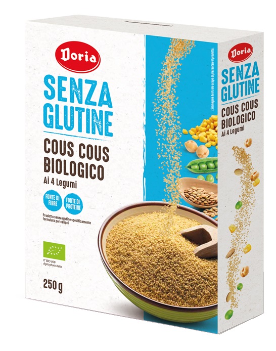 DORIA COUS COUS BIOLOGICO 4 LEGUMI 250 G - Farmaciapacini.it