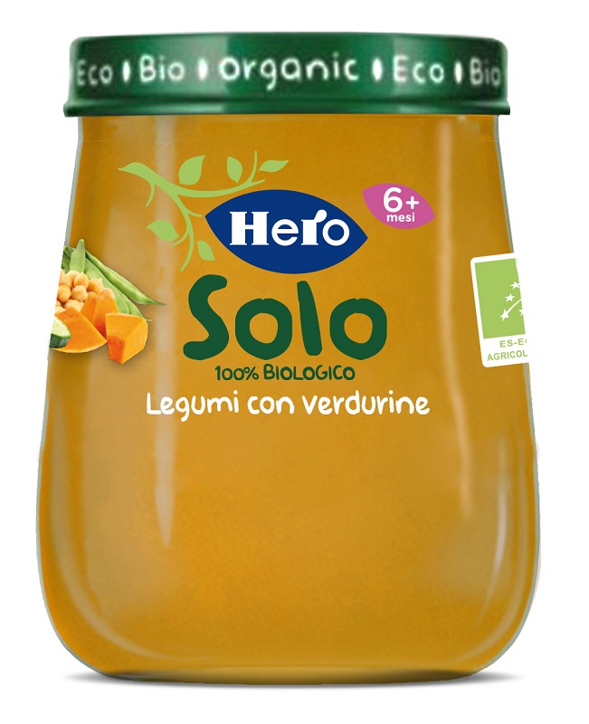 HERO BABY SOLO OMOGENEIZZATO LEGUMI VERDURE 120 G - Farmaciapacini.it