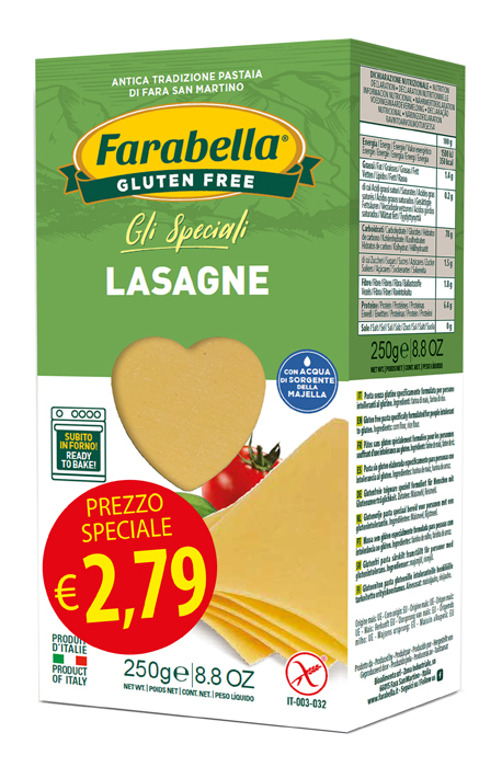 FARABELLA LASAGNA PROMO 250 G X 6 PEZZI - Farmaciapacini.it