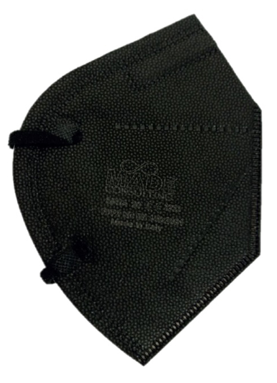 SIRIA 20 SEMIMASCHERA FILTRANTE NERA ANTIPOLVERE FFP2 NR MONOUSO SMALL - Farmaciapacini.it