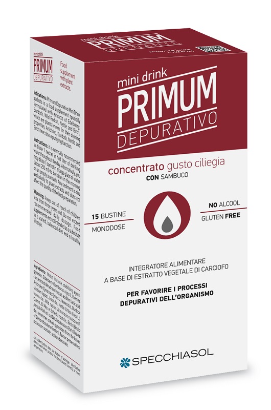 PRIMUM DEPURATIVO MINIDRINK CILIEGIA 15 STICK DA 10 ML - Farmaciapacini.it