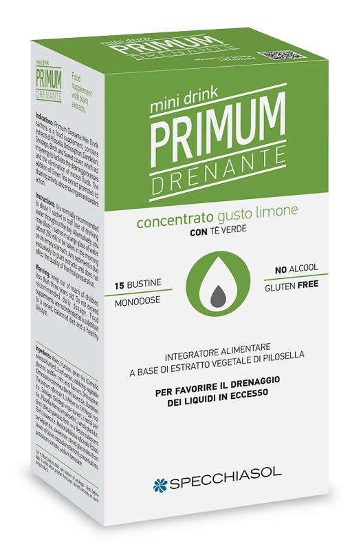 PRIMUM DRENANTE MINIDRINK LIMONE 15 STICK DA 10 ML - Farmaciapacini.it