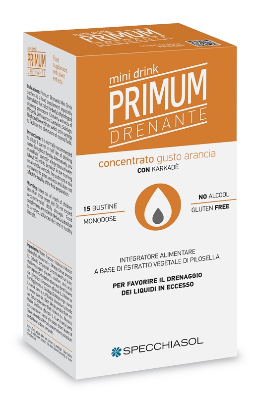 PRIMUM DRENANTE MINIDRINK ARANCIA 15 STICK DA 10 ML - Farmaciapacini.it