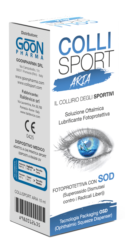 COLLISPORT ARIA SOLUZIONE OFTALMICA LUBRIFICANTE FOTOPROTETTIVA 10 ML - Farmaciapacini.it
