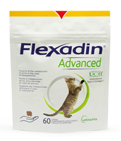 FLEXADIN ADVANCED GATTO TUTTE LE TAGLIE BUSTA DA 60 TAVOLETTE APPETIBILI MASTICABILI - Farmaciapacini.it