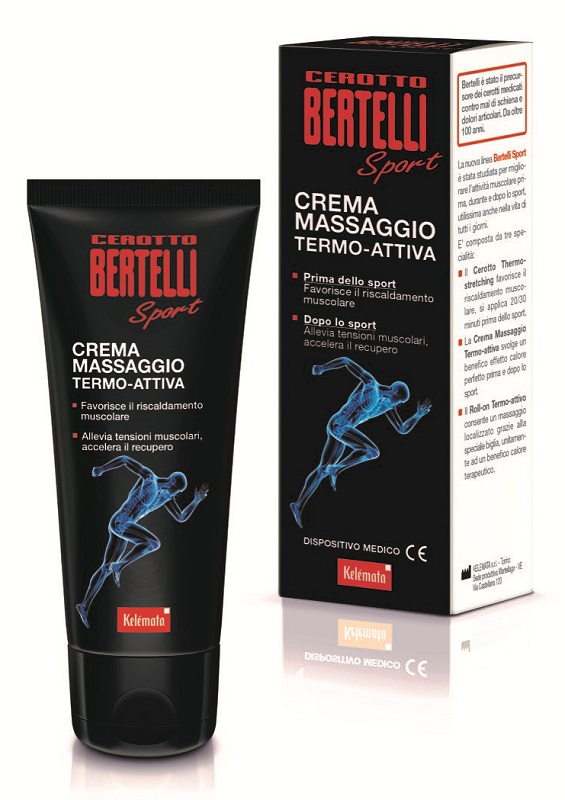 BERTELLI CEROTTO SPORT CREMA MASSAGGIO TERMO ATTIVA 75 ML - Farmaciapacini.it