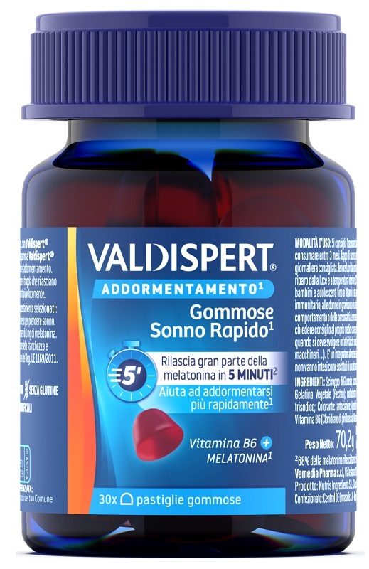 VALDISPERT NATURAL&SLEEP 30 PASTIGLIE GOMMOSE - Farmaciapacini.it