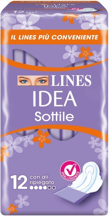 LINES IDEA SOTTILI RIPIEGATI ALI 12 PEZZI - Farmaciapacini.it