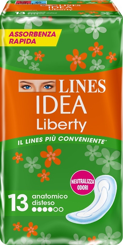 LINES IDEA LIBERTY DWCT ANATOMICI 13 PEZZI - Farmaciapacini.it