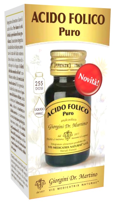 ACIDO FOLICO PURO LIQUIDO ANALCOLICO 30 ML - Farmaciapacini.it