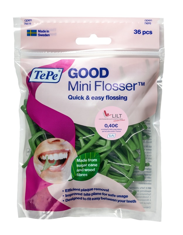 TEPE GOOD MINIFLOSSER EDIZIONE LIMITATA PINK RIBBON 36 PEZZI - Farmaciapacini.it