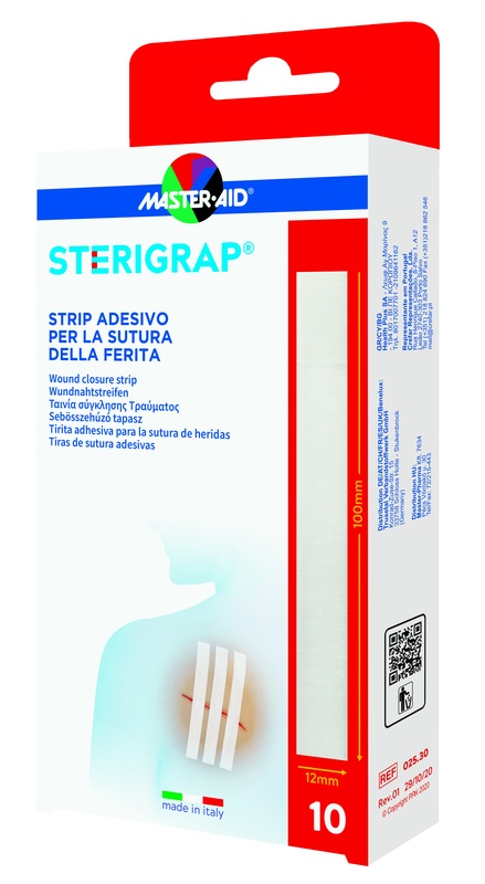 MASTER-AID STERIGRAP STRIP ADESIVO SUTURA FERITE 100X12 MM 6 PEZZI - Farmaciapacini.it