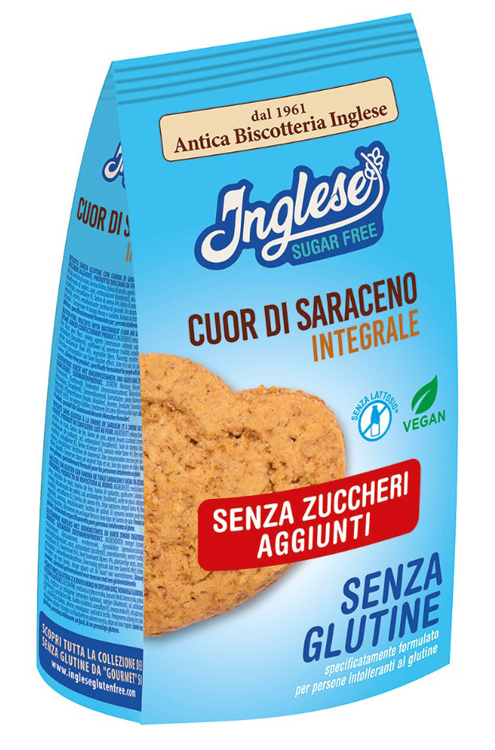 INGLESE BISCOTTI CUOR DI SARACENO SENZA ZUCCHERI AGGIUNTI PROMO 300 G - Farmaciapacini.it