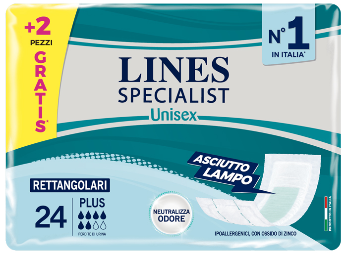 LINES SPECIALIST RETTANGOLARE 22+2 PEZZI - Farmaciapacini.it