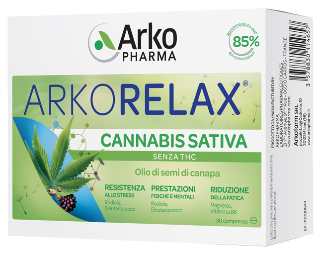 ARKORELAX CANNABIS SATIVA 30 COMPRESSE - Farmaciapacini.it