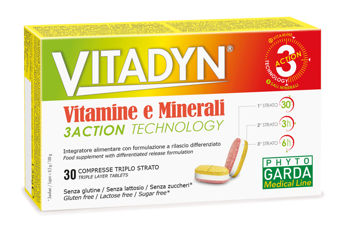 VITADYN VITAMINE/MINERALI 30 COMPRESSE RILASCIO DIFFERENZIATO - Farmaciapacini.it