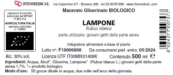 LAMPONE MACERATO GLICERICO 500 ML BIO - Farmaciapacini.it