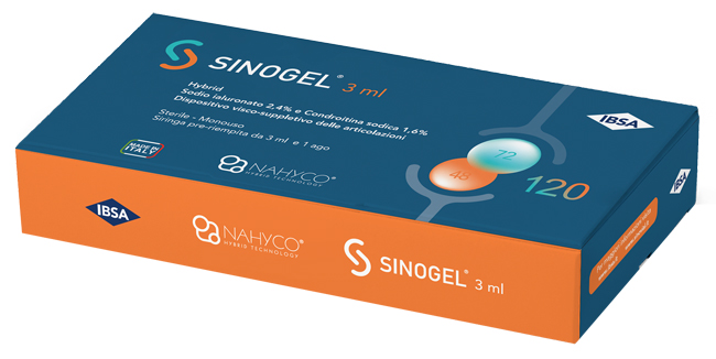 SIRINGA INTRA-ARTICOLARE SINOGEL 2,4% + 1,6% 3 ML 1 FS + AGO GAUGE 21 - Farmaciapacini.it