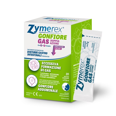 ZYMEREX GAS DOPPIA AZIONE CON S+E COMPLEX 20 BUSTINE MONODOSE DA 2 G - Farmaciapacini.it