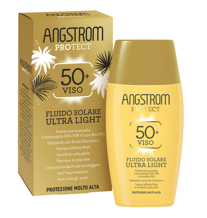 ANGSTROM FLUIDO SOLARE VISO ULTRA LIGHT SPF 50+ 40 ML - Farmaciapacini.it