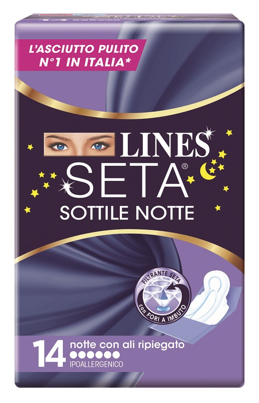 LINES SETA SOTTILE NOTTE CON ALI 14 PEZZI - Farmaciapacini.it