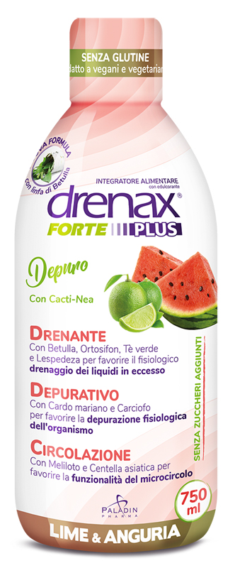 DRENAX FORTE PLUS DEPURO LIME & ANGURIA 750 ML   - Farmaciapacini.it