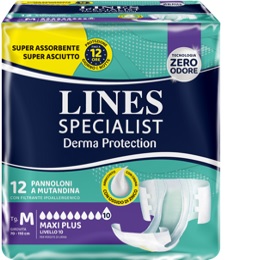 PANNOLONE A MUTANDINA LINES SPECIALIST DERMA MAXI XL 20 PEZZI - Farmaciapacini.it