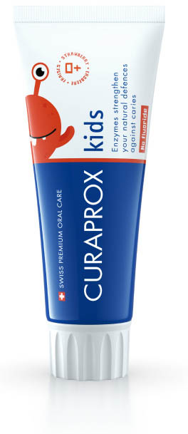 CURAPROX KIDS TOOTHPASTE STRAWBERRY FLAVOR 0 PPM 60 ML - Farmaciapacini.it