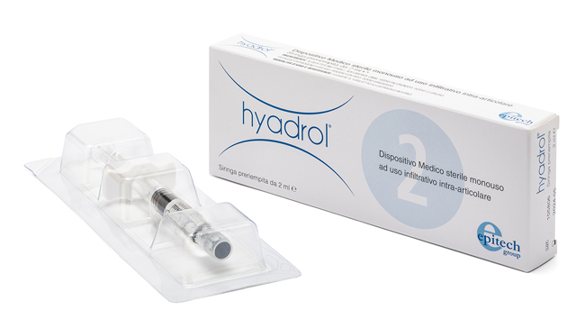 SIRINGA INTRA-ARTICOLARE HYADROL CON ACIDO IALURONICO 1% E ADELMITROL 2% CAPACITA' 2 ML - Farmaciapacini.it