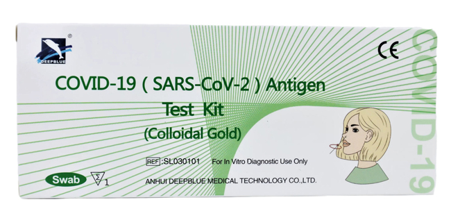 TEST ANTIGENICO RAPIDO COVID-19 DEEPBLUE AUTODIAGNOSTICO DETERMINAZIONE QUALITATIVA ANTIGENI SARS-COV-2 IN TAMPONI NASALI MEDIANTE IMMUNOCROMATOGRAFIA - Farmaciapacini.it