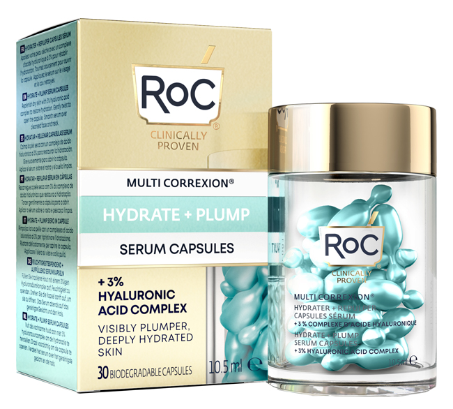 ROC MULTI CORREXION HYDRATE+ PLUMP SIERO VISO IN CAPSULE 30 CAPSULE - Farmaciapacini.it