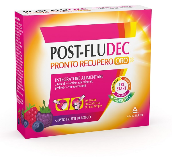 POSTFLUDEC FRUTTI DI BOSCO PRONTO RECUPERO ORO 12 BUSTINE  - Farmaciapacini.it