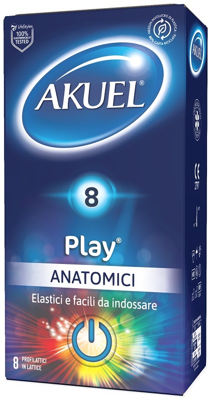 PROFILATTICO AKUEL PLAY ANATOMICO 8 PEZZI - Farmaciapacini.it