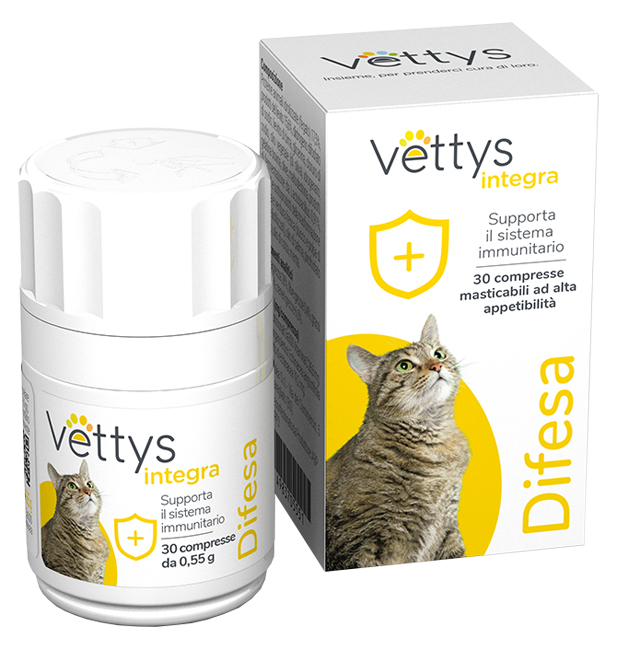 VETTYS INTEGRA DIFESA GATTO 30 COMPRESSE MASTICABILI - Farmaciapacini.it