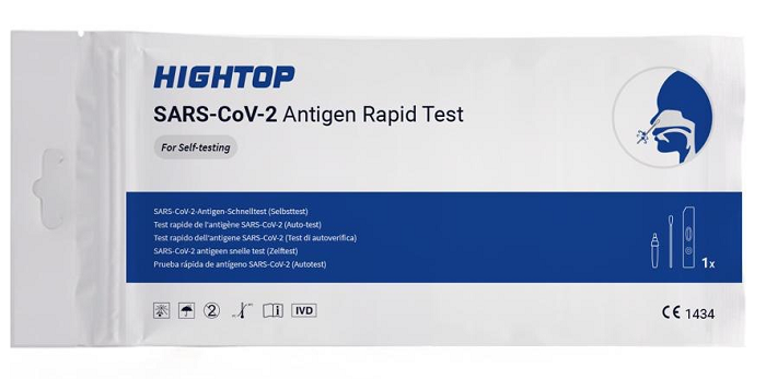 TEST ANTIGENICO RAPIDO COVID-19 HIGHTOP AUTODIAGNOSTICO DETERMINAZIONE QUALITATIVA ANTIGENI SARS-COV-2 IN TAMPONI NASALI MEDIANTE IMMUNOCROMATOGRAFIA - Farmaciapacini.it