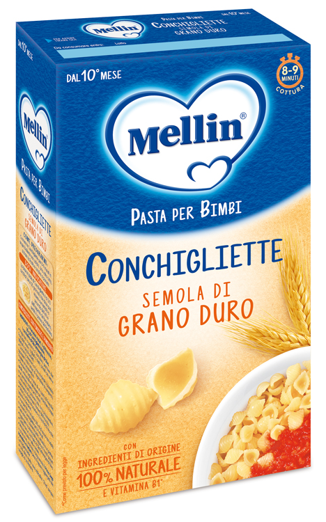 MELLIN CONCHIGLIETTE 100% GRANO DURO 280 G - Farmaciapacini.it