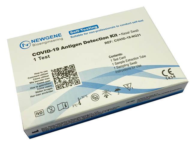 TEST ANTIGENICO RAPIDO COVID-19 NEWGENE AUTODIAGNOSTICO DETERMINAZIONE QUALITATIVA ANTIGENI SARS-COV-2 IN TAMPONI NASALI MEDIANTE IMMUNOCROMATOGRAFIA - Farmaciapacini.it