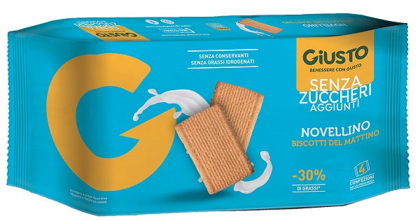 GIUSTO SENZA ZUCCHERO BISCOTTI MATTINO 350 G - Farmaciapacini.it