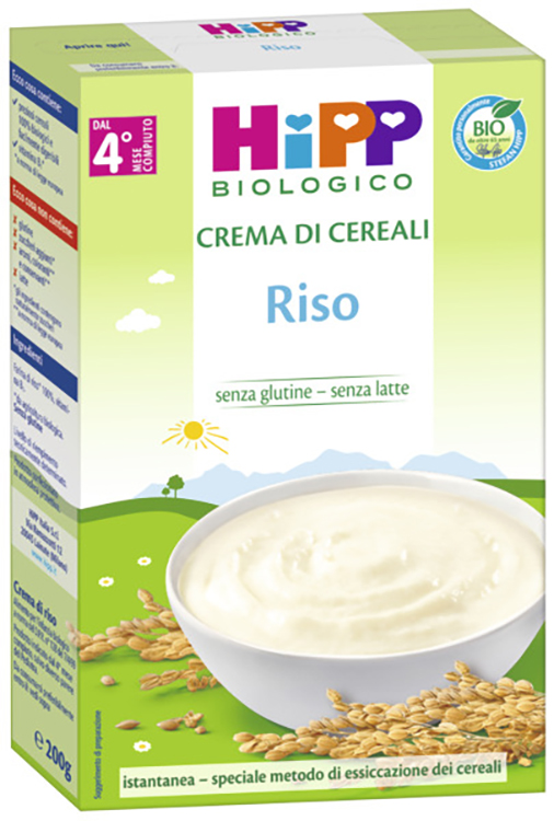 HIPP BIO CREMA CEREALI RISO 200 G - scadenza 30.11.2025 - Farmaciapacini.it